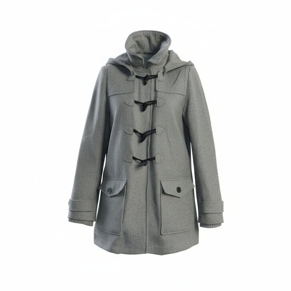 Tommy Hilfiger Duffle Pea Wool Winter Coat Size Large